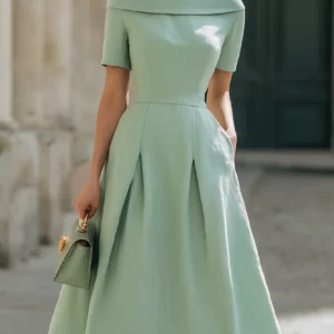 Midi Dress Pastel Green