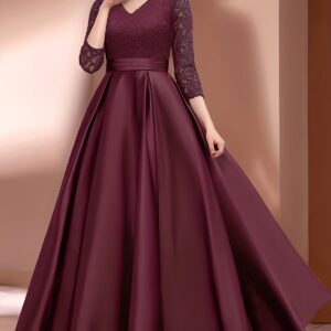Lace bodies Gown Brown